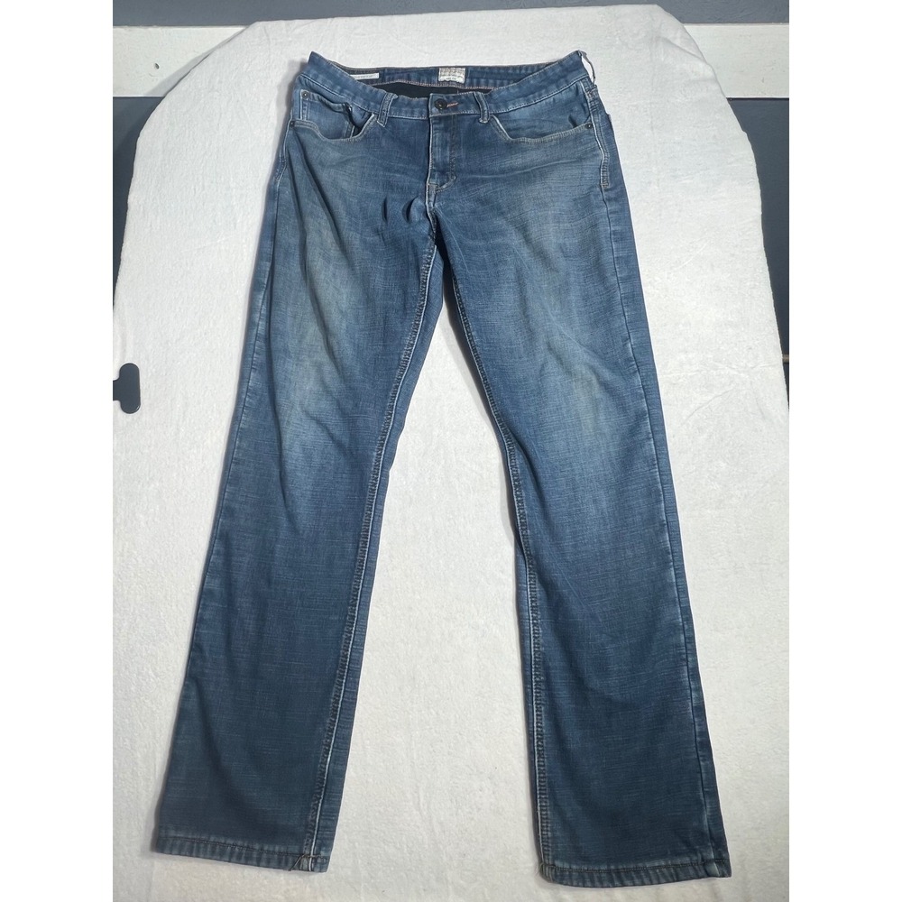 Weatherproof Vintage Mens Fleece Lined Jeans Regular Fit Blue Denim 34x34